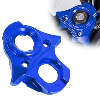 lgnition Key Switch Cover for Surron,CNC Ignition Lock Cylinder Cover for Sur Ron Ignition Mount Plate Decoration Fit for Sur Ron X/S/LBX Segway X160 / X263 Electric Dirt Bike - Blue