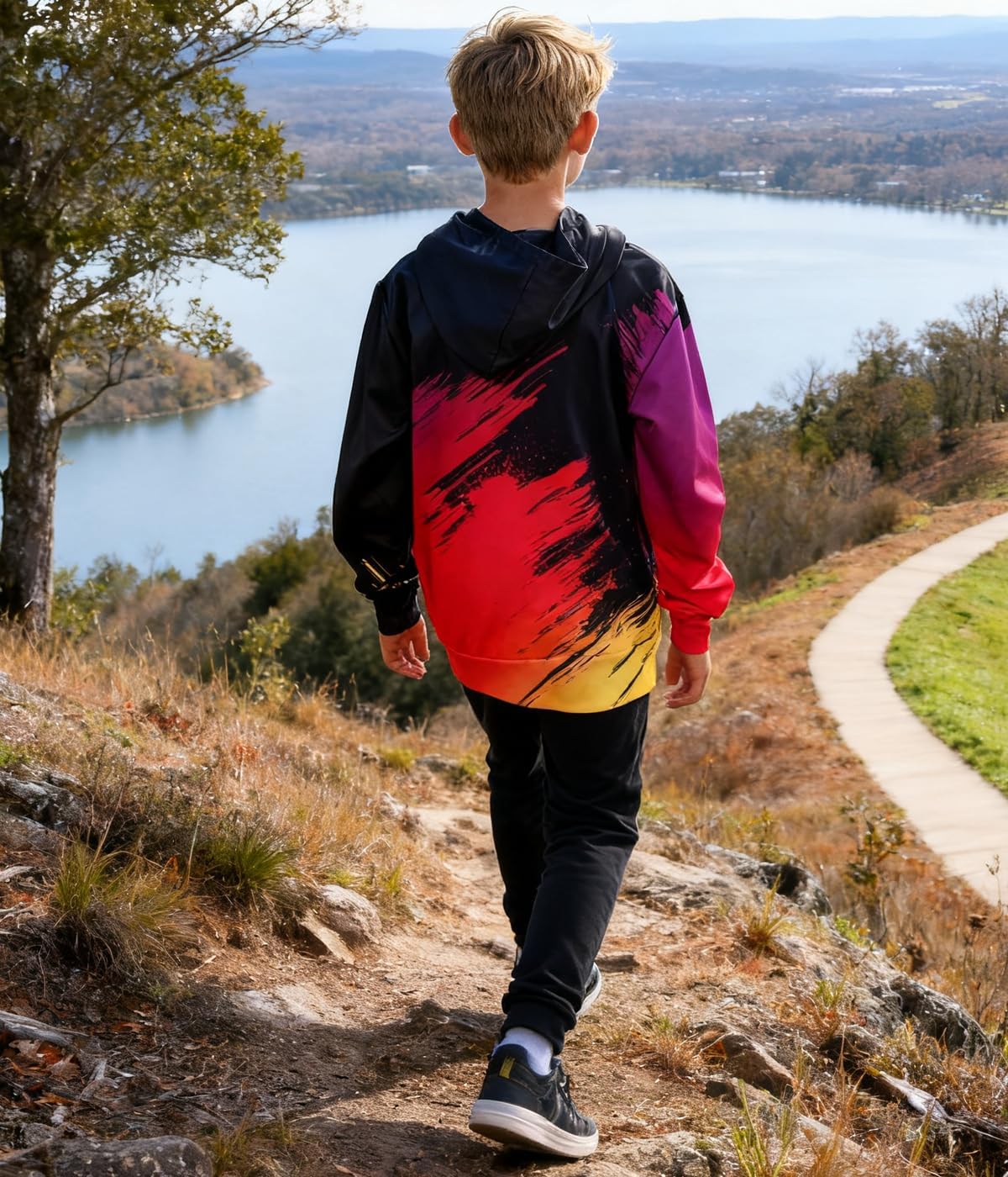 Lovekider Boys Hoodies Sweatshirt Cool 3D Print Pullover with Big Pocket for Kids Fashion Warm Winter 6-16 Years - Image 5