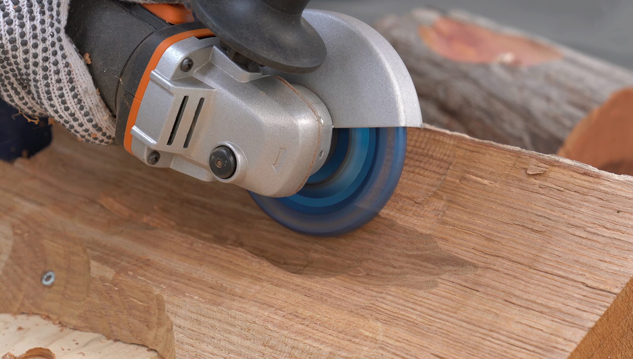 Kaindl Super-Carver V9 tarcza frezarska do szlifierek kątowych 115/125 mm – premium frez do rzeźbienia drewna z ostrzami HW i funkcją widoczności (w blistrze)