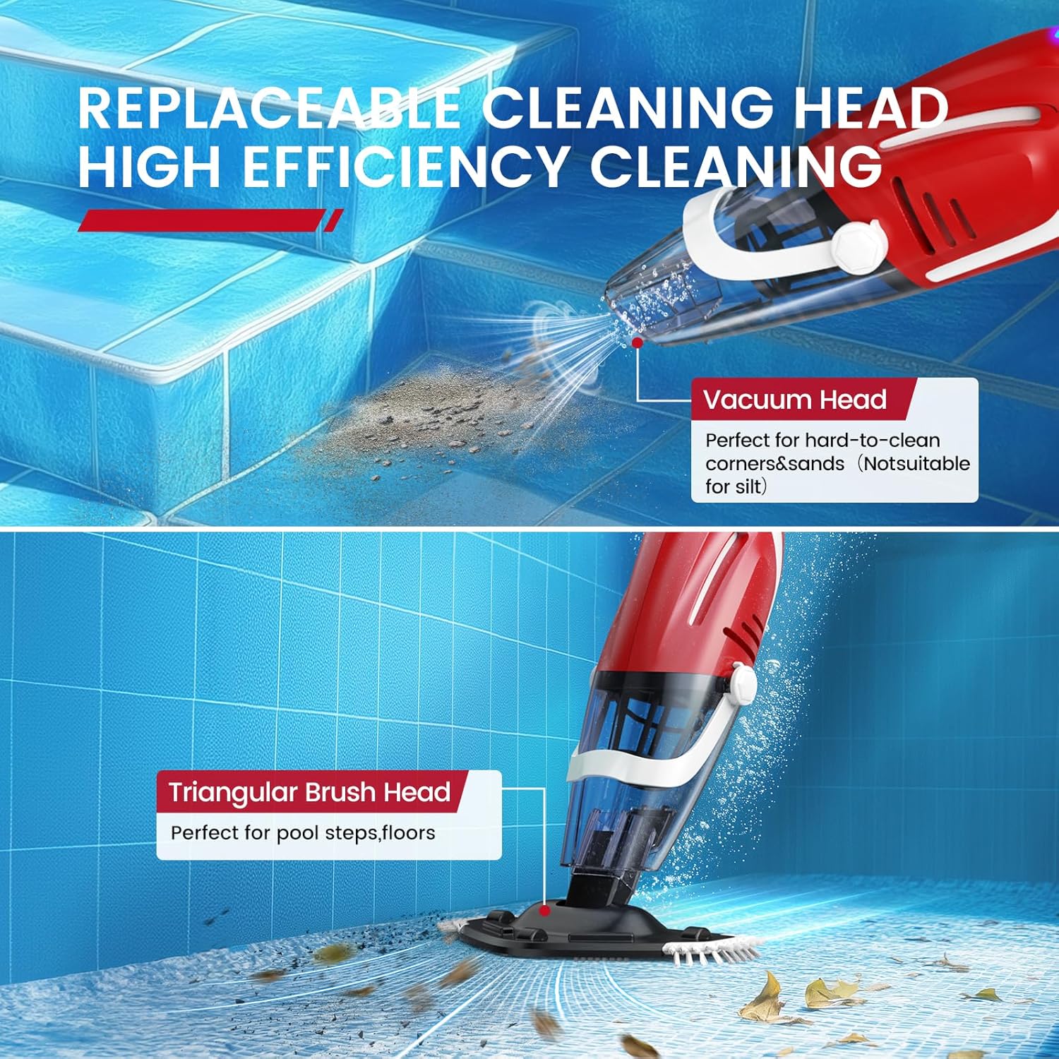 Enhulk PC40 Pool Vacuum cleaning pool floor