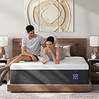 VISCOFLEX Firm King 14 Inch Gel Memory Foam Mattress - Back Pain Relief, Motion Isolation, USA Assembled CertiPUR-US