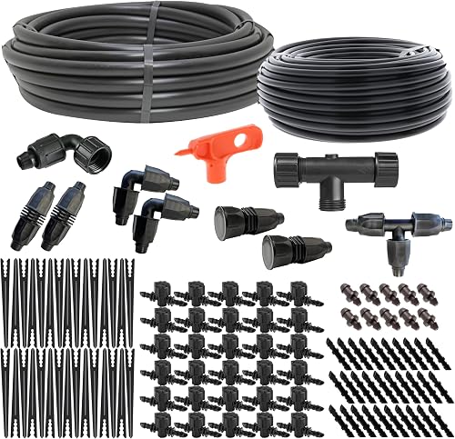 Gravity Feed Drip Irrigation Kit for Dirty Water - Deluxe: 30 Plants