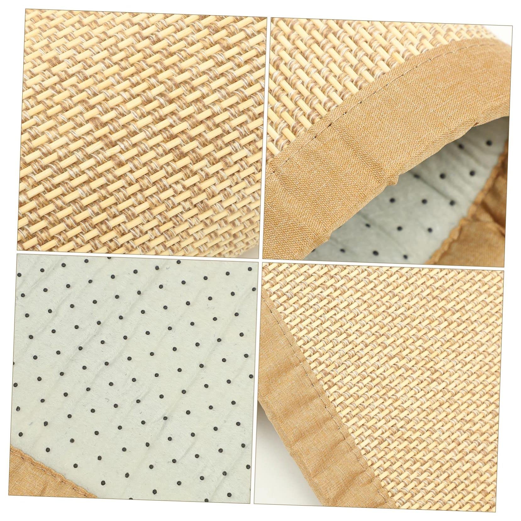 Tapis japonais tissé en bambou – Coussin de sol d'intérieur Coussin de méditation Coussin décoratif pour espaces zen, yoga et séjour tranquille