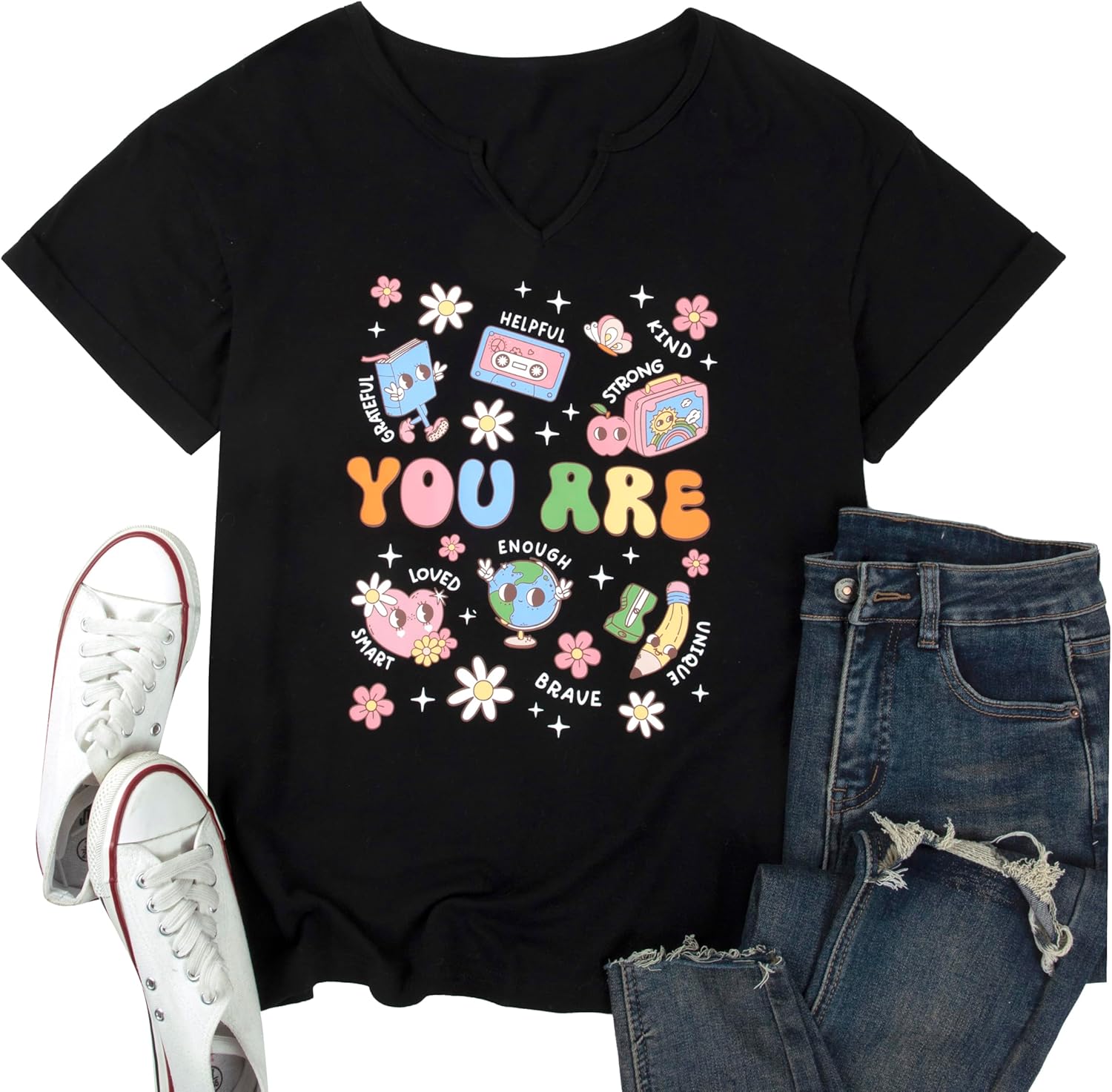 Teacher Shirts for Women Teacher Life Tshirt Cute Special Education Tee Inspirational Tops - Image 6