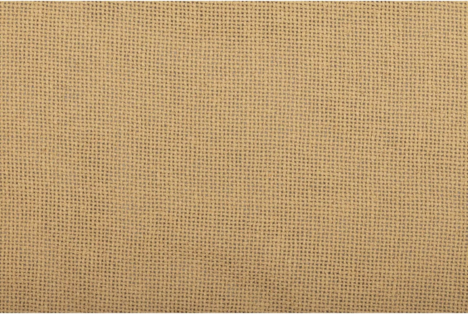 VHC Brands Burlap Table Topper Soft Natural Cotton Farmhouse Kitchen Table Cloth with Fringed Edges 40x40