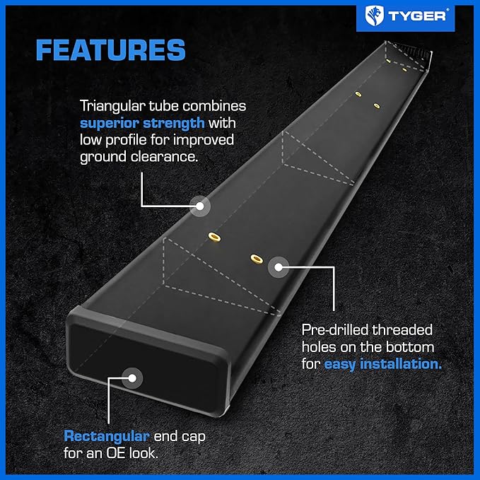 Tyger Auto Estribos 6" Riser Compatible Chevy Silverado GMC Sierra 2019-2026 miniatura 7
