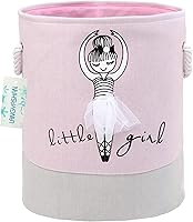 Vista 10 de LANGYASHAN Cesta de Ropa de Lona Plegable Organizador Cesta de Almacenamiento para Niños y Niñas Cesto de Ropa Sucia Contenedores de Juguetes Cestas