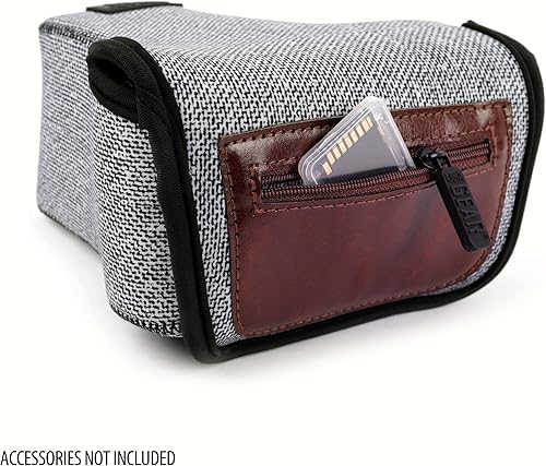 Miniatura 3 de USA GEAR Funda para cámara DSLR con protección de neopreno, trabilla para cinturón y almacenamiento de accesorios, compatible con Canon EOS Rebel