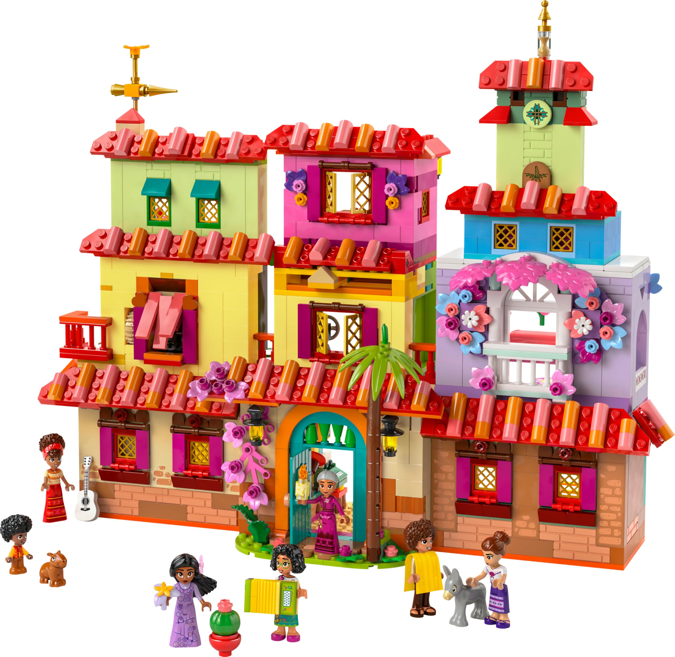 LEGO ǀ Disney La Magica Casa dei Madrigal, Casa di Encanto Giocattolo da Costruire, Giochi di Fantasia per Bambine e Bambini da 7 Anni con 7 Personaggi tra cui Mirabel e 2 Animali, Idea Regalo 43245