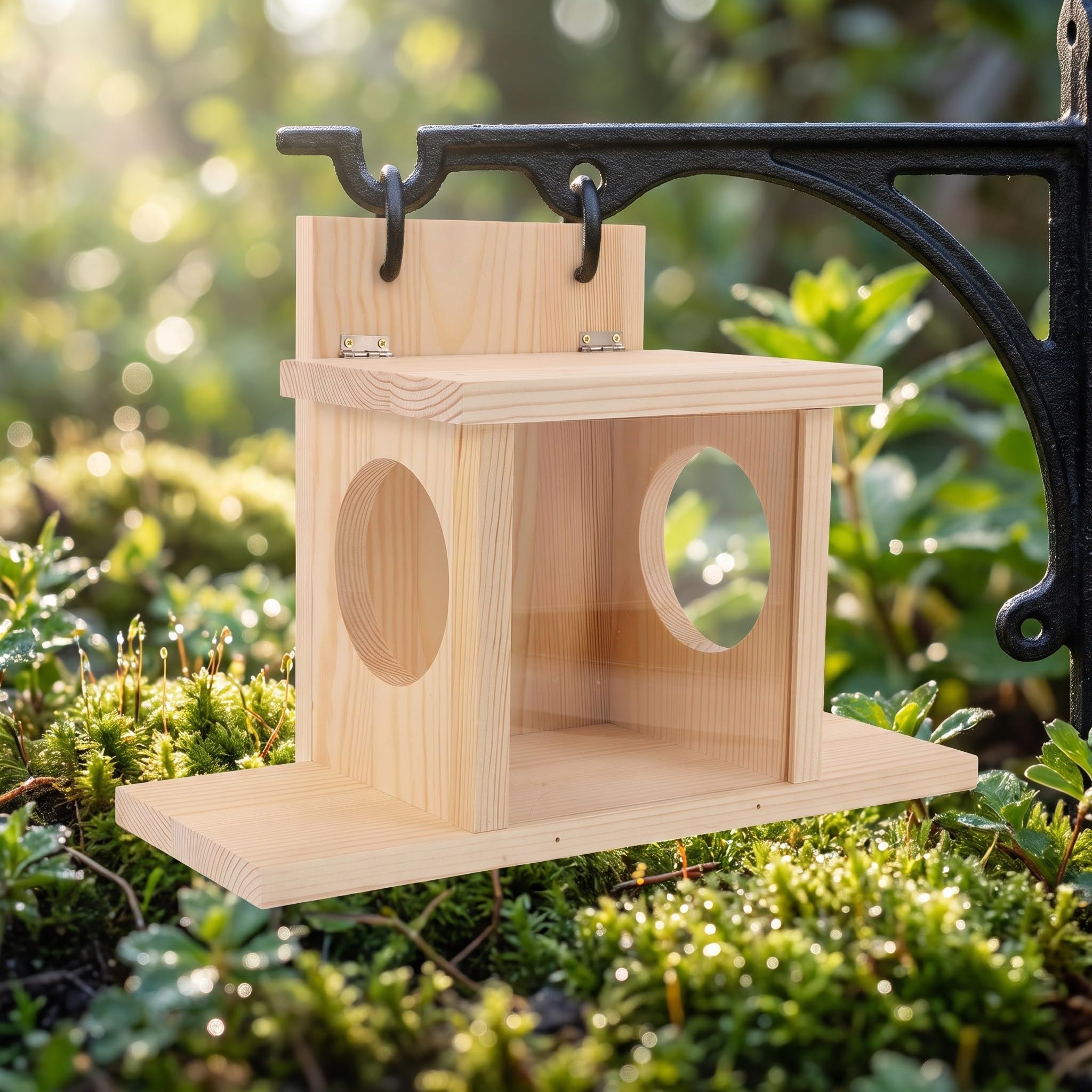 Garten Eichhörnchen Futterhaus, Wetterfest mit Klappdeckel