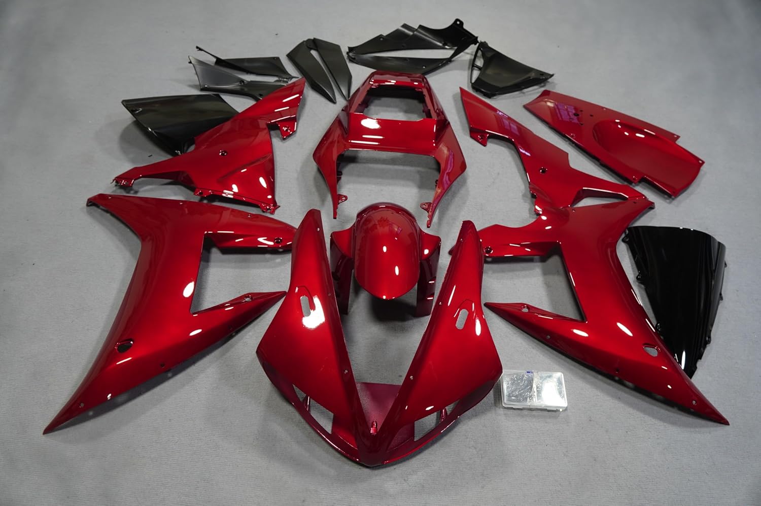 ZXMOTO Motorcycle Fairing Kit for 2002 2003 Yamaha YZF R1 Injection ABS Plastic Bodywork Fairings Candy Red