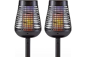 PIC Solar Insect Killer Torch Double Pack: Eliminate Mosquitoes and Bugs Effectively