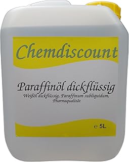 5Liter Paraffinöl dickflüssig, entspricht Ph.Eur, medizinisch, versandkostenfrei! Paraffinum Subliquidum, Pharmaqualität