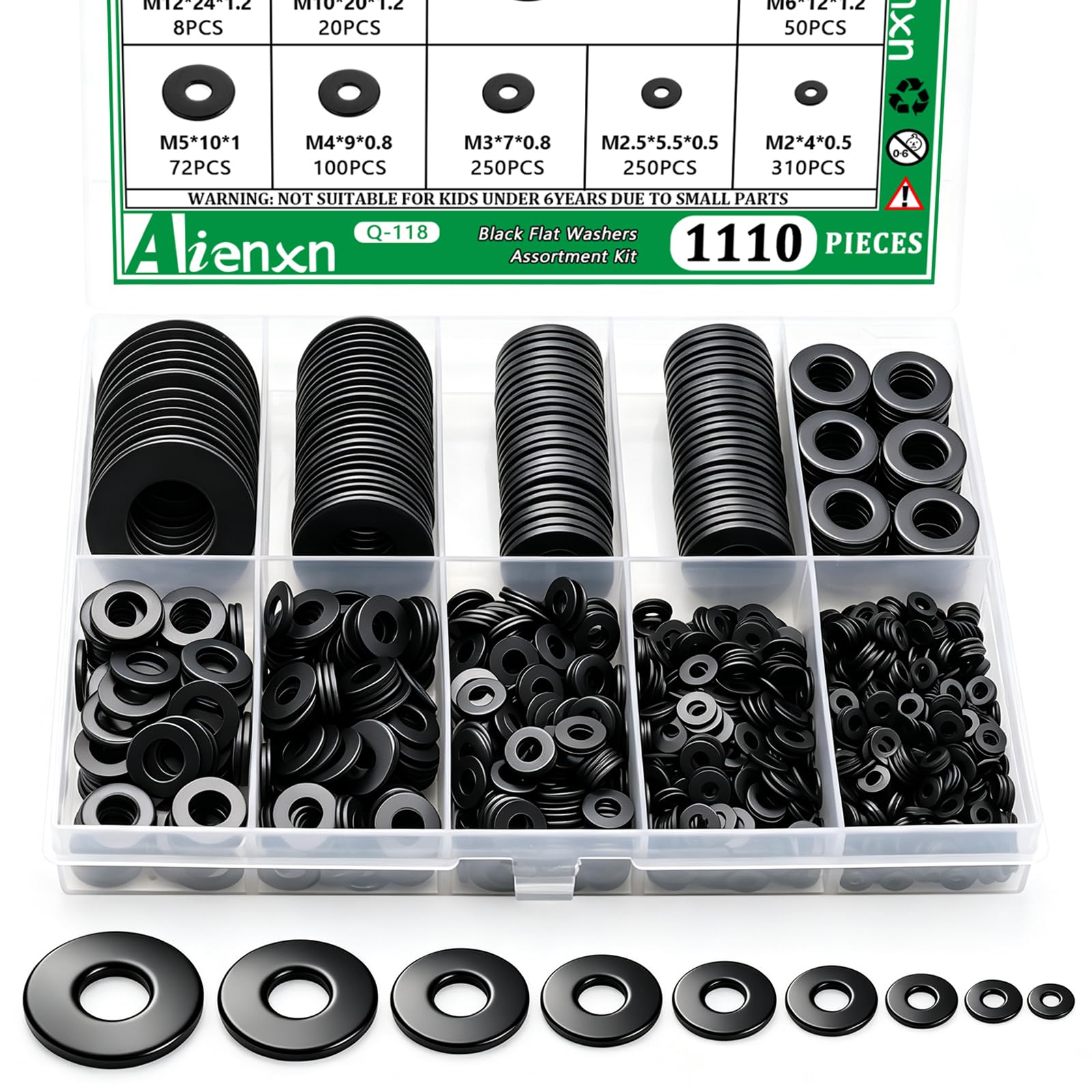 550 Stainless Steel Flat Washers - Durable & Versatile -14 550 Stainless Steel Flat Washers - Durable & Versatile -14