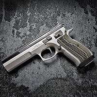 Vista 4 de Cool Hand G10 Grips for CZ 75 Full Size, SP-01 Series, Shadow 2, 75B BD, SP-01, Tristar P120, Gun Grips Screws Included, Aggressive Snake Scale