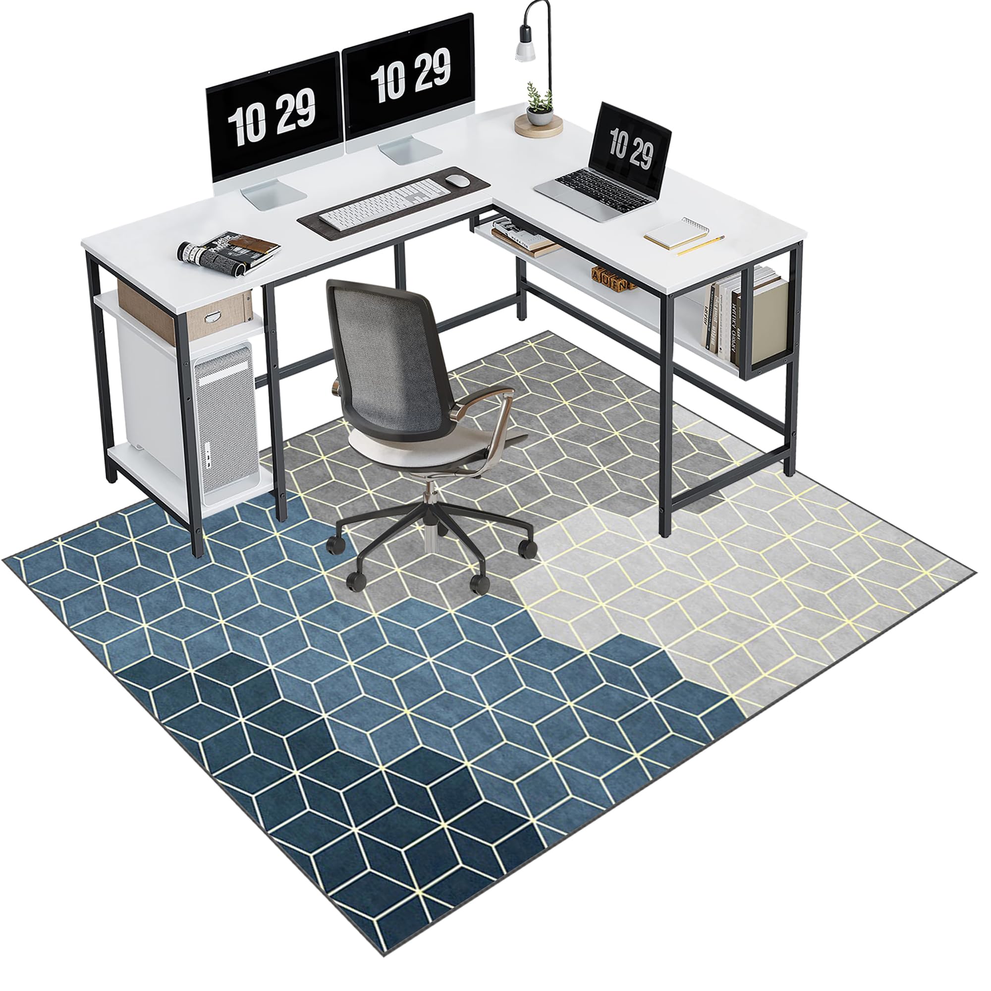 Tapis de chaise de bureau pour sol stratifié et fauteuil gamer