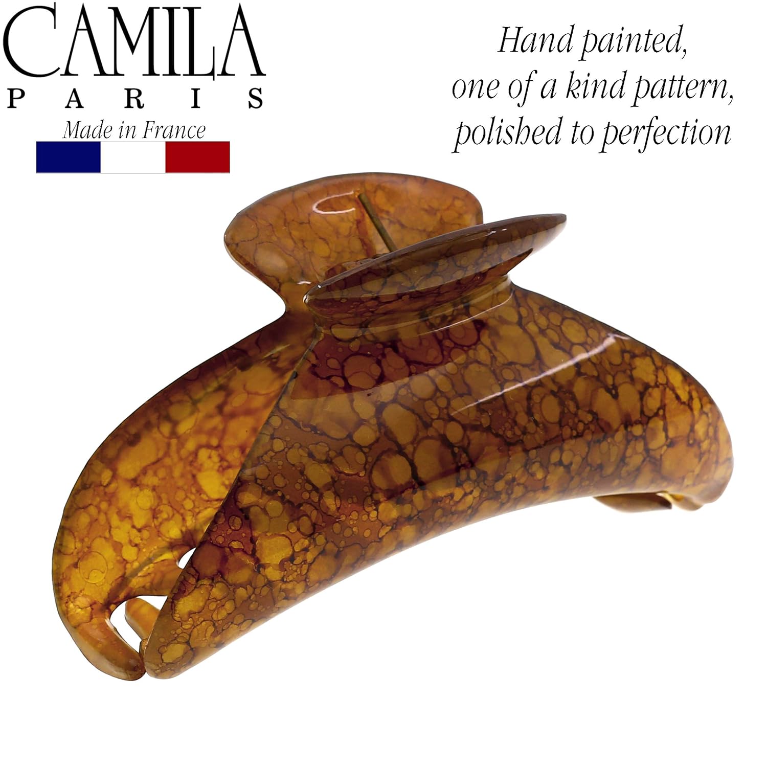 Camila Paris MP925 French Hair Clip for Women Thick Hair for Long Curly Wavy Hair, Girls Hair Claw Clips Jaw, Durable Styling Big Claw Clip for Thick Hair, Strong Hold No Slip Grip, Made in France - Image 4