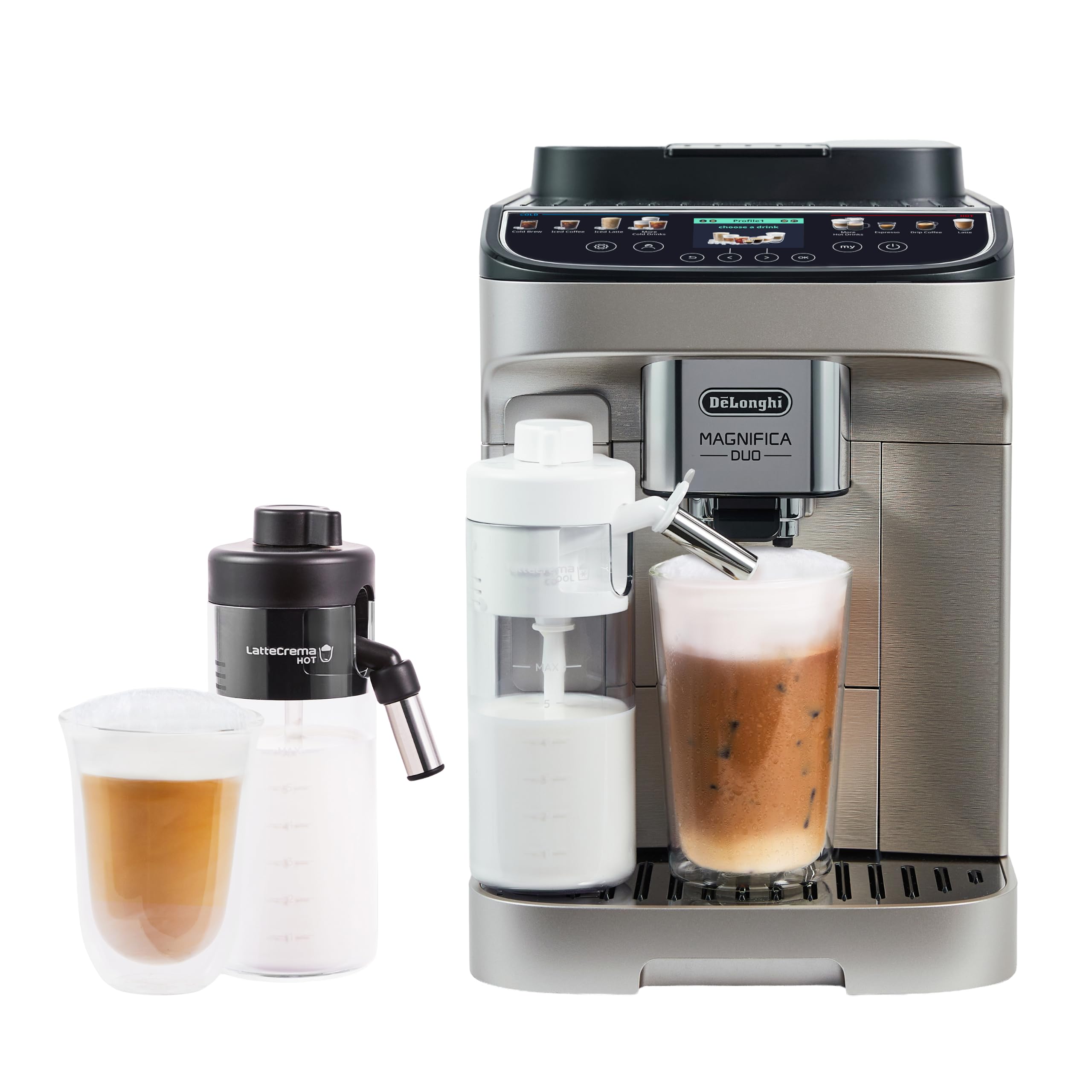 De'Longhi Magnifica Duo Automatic Espresso Machine — Milk Frother