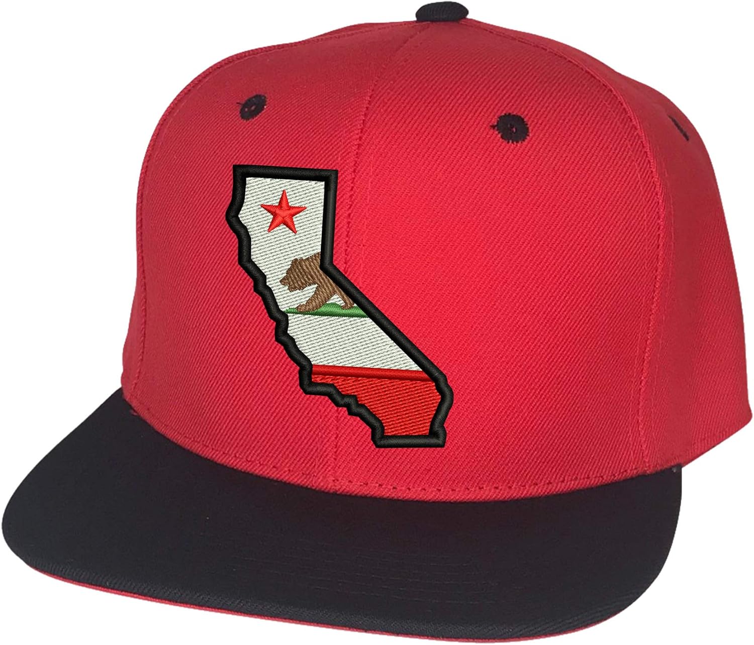 PRFCTO California Snapback Baseball Hat - Cali State Bear Unisex Cap - Snap Back Hat for Men Women