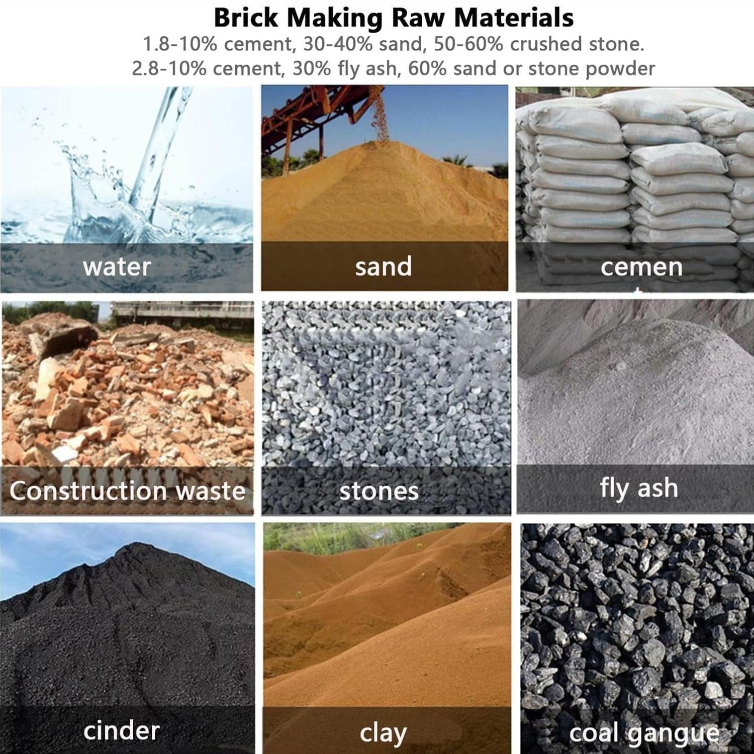 Máquina for fabricar bloques de hormigón, conformado rápido en 45 s, moldes múltiples opcionales, presión de 23 kN, frecuencia de vibración de 212 veces/min(H6)