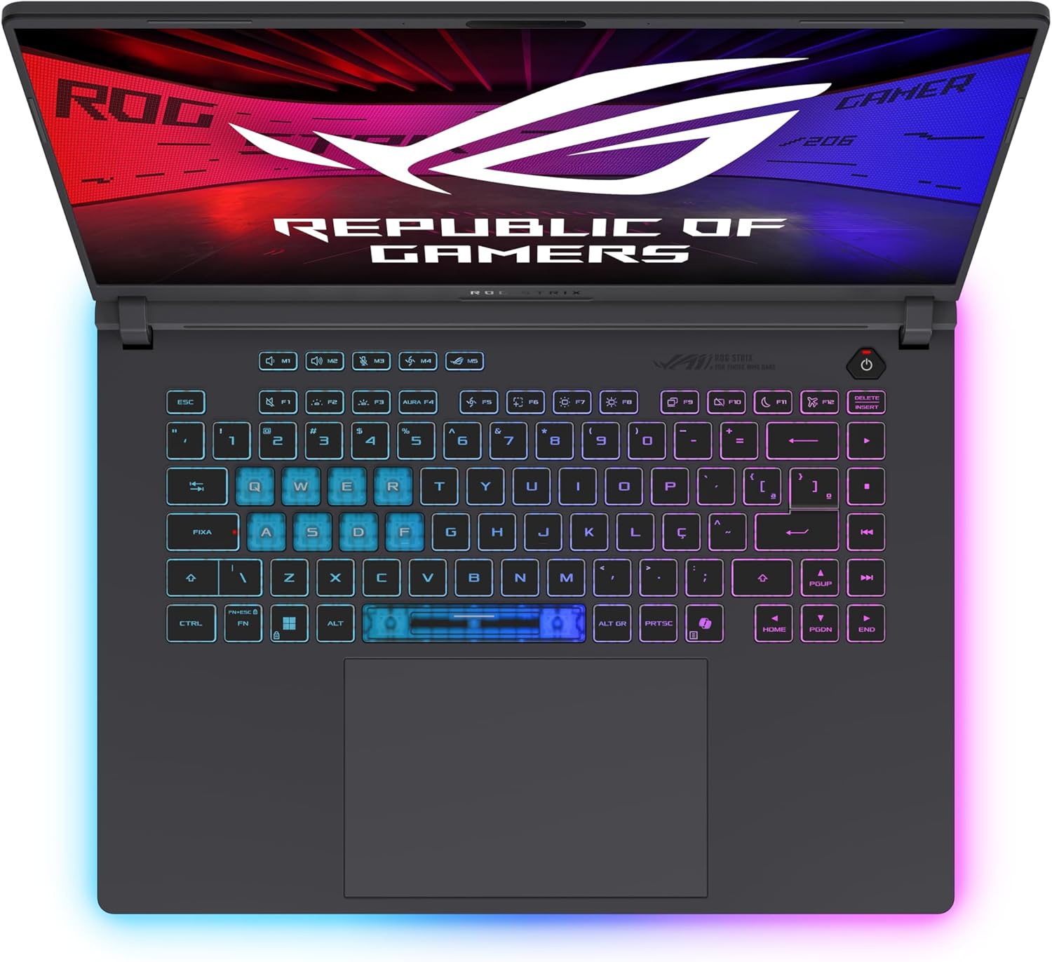 Notebook ASUS ROG Strix G16, Intel Core i9, RTX 5060, 16 GB, 512 GB SSD W11 Home, 16.0'', Eclipse Gray - G615JMR-S5001W