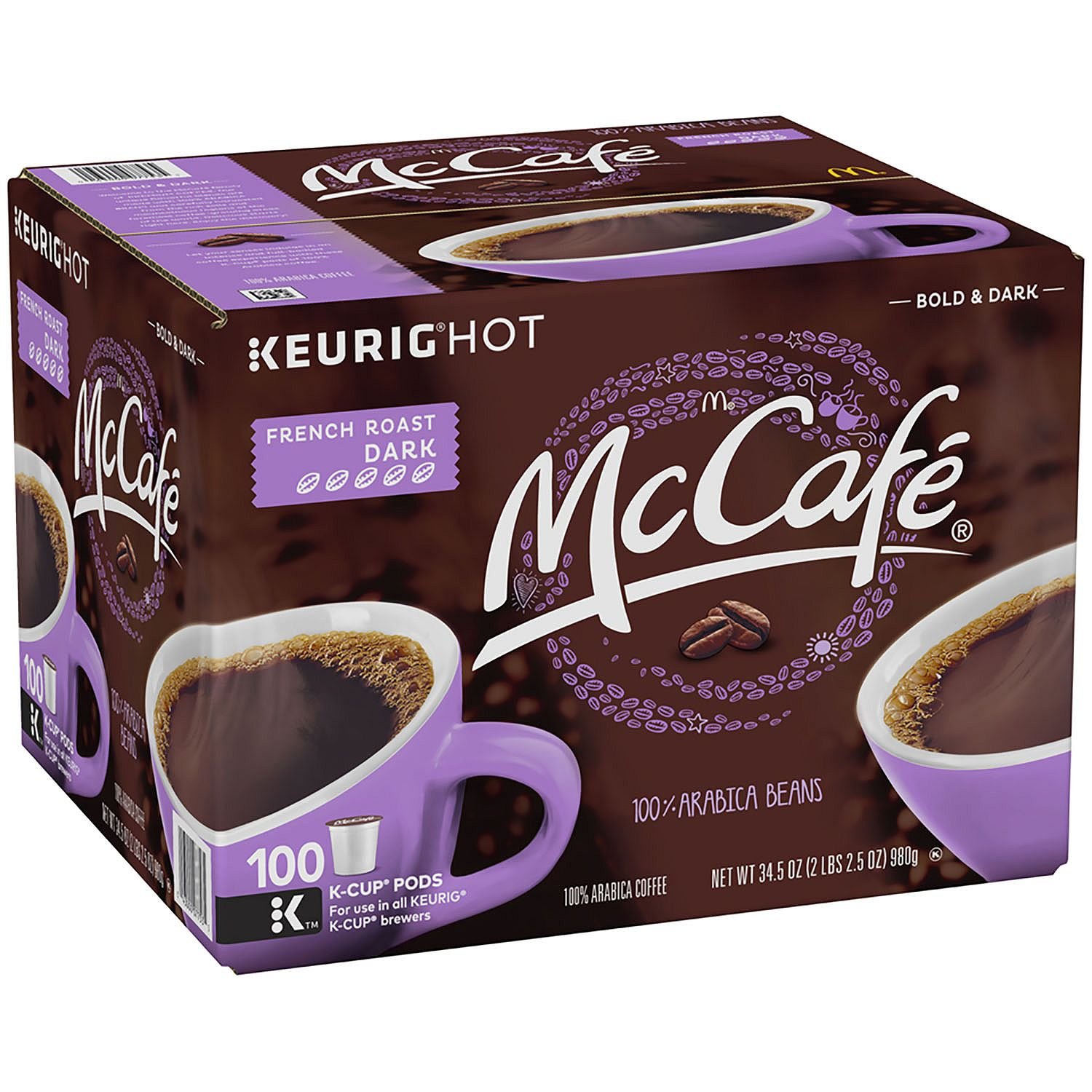 Europe Standard McCafé French Roast Dark Coffee (100 K-Cups)