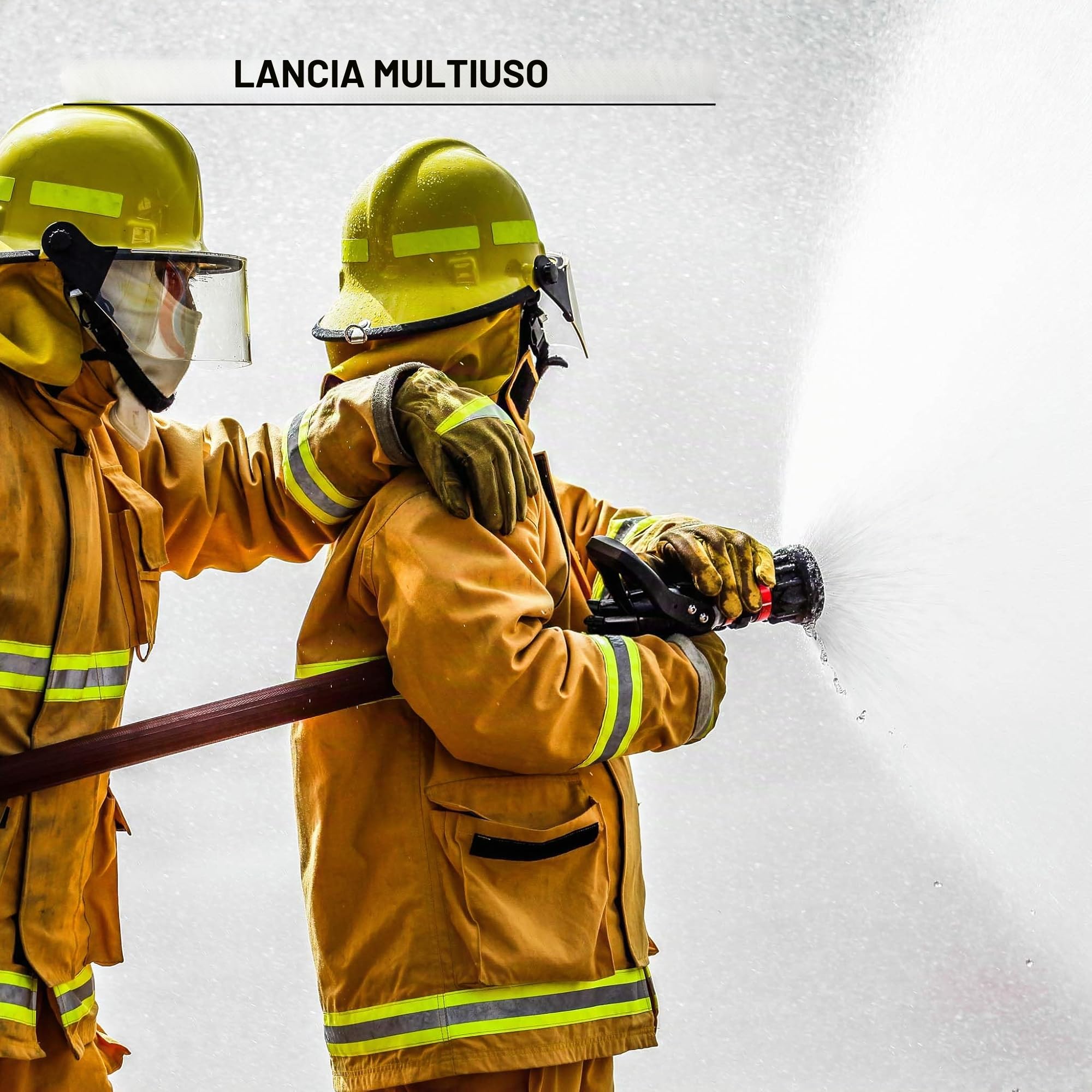 Lancia antincendio da 150/180/300/450/660 l/min e raccordo Storz C, regolabile in continuo