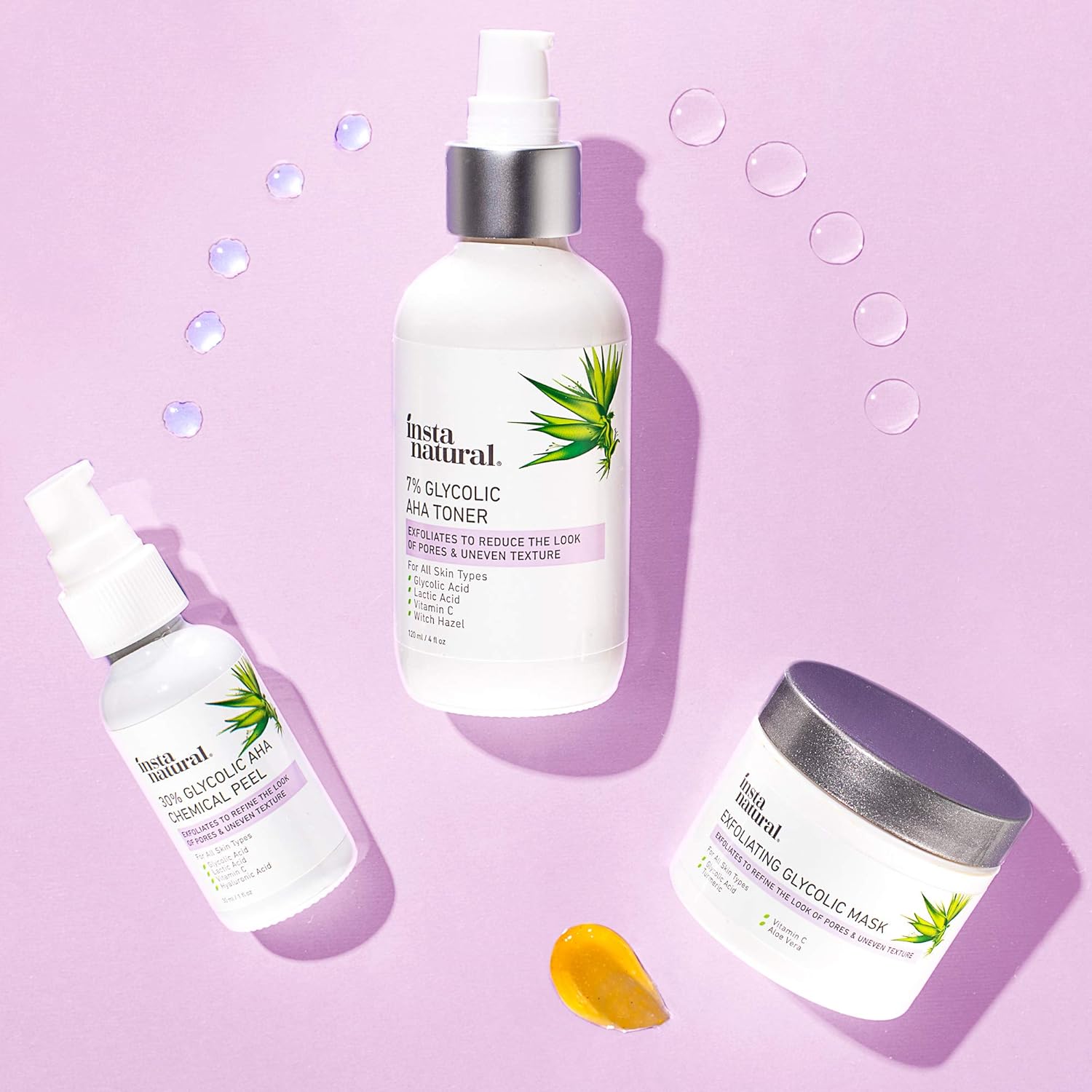 Glycolic Acid 30% AHA Chemical Peel - Blackhead, Dark Spot & Scar Removal & Treatment for Face - AHA Peeling Solution, Professional at Home Facial Exfoliant - Lactic Acid & Vitamin C - 1 oz : Beauty & Personal Care