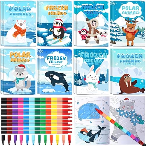 Miniatura 8 de Funrous Juego de 24 libros para colorear de Acción de Gracias, recuerdos de fiesta a granel con crayones, pavo de otoño de Acción de Gracias, mini