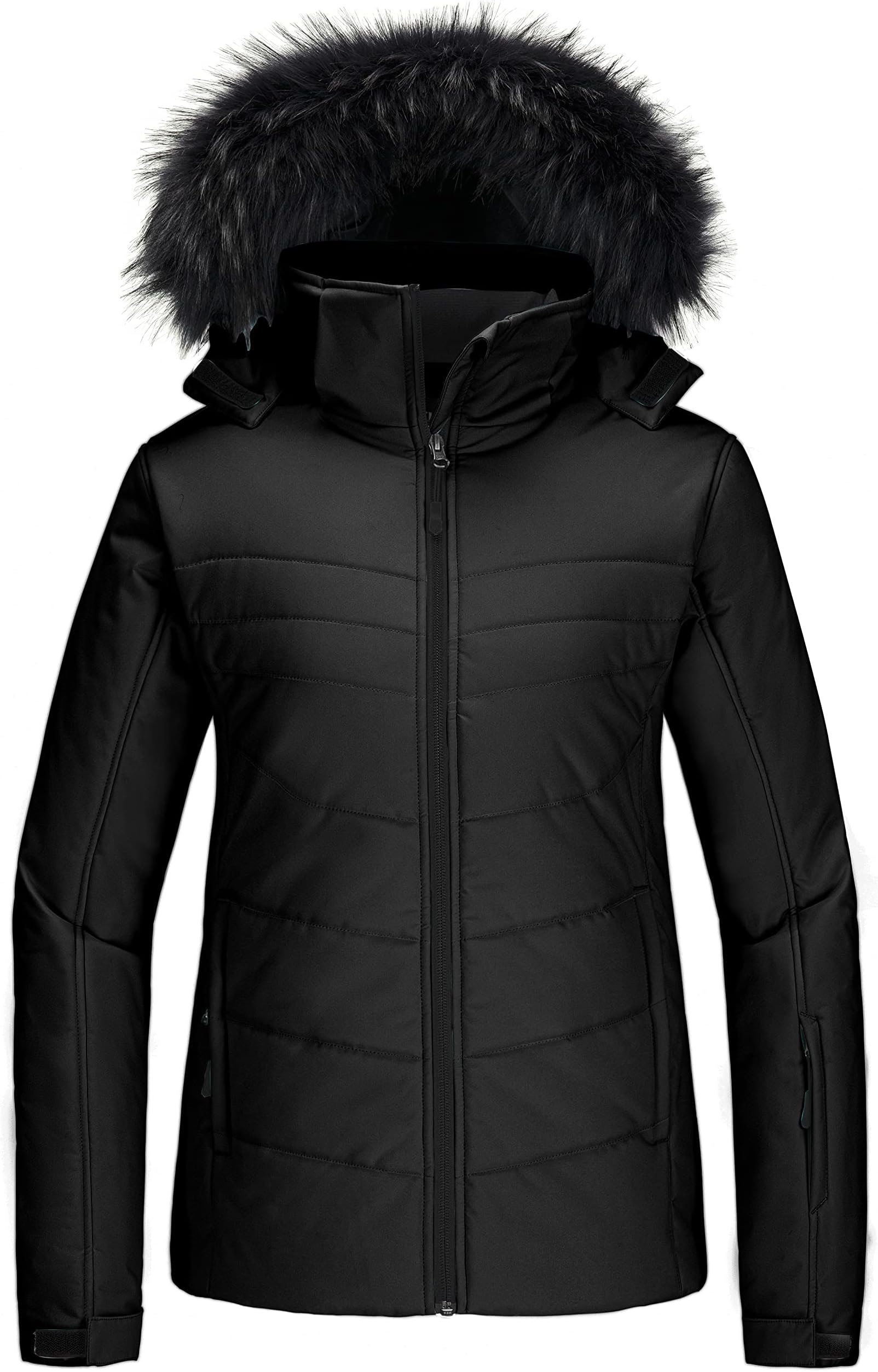 SkieerWomen's Waterproof Ski Jacket Warm Puffer Jacket Thick Hooded Winter CoatGlobal Recycled StandardGlobal Recycled StandardGlobal Recycled Standard