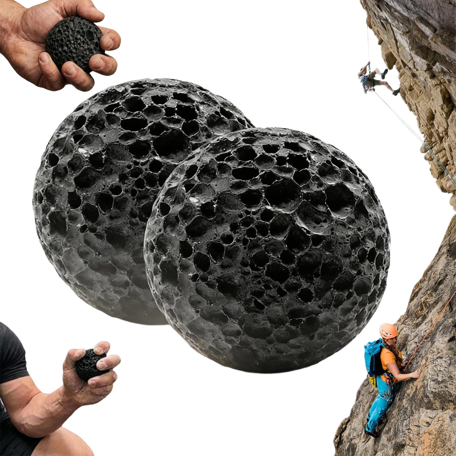 Callus Ball for Hand – Hand Exerciser Grip Strengthener, Callus Training Ball, Improve Hand Dryness & Friction,Anti-Sweat Grip Strengthener for Rock Climbing Weightlifting Gymnastics