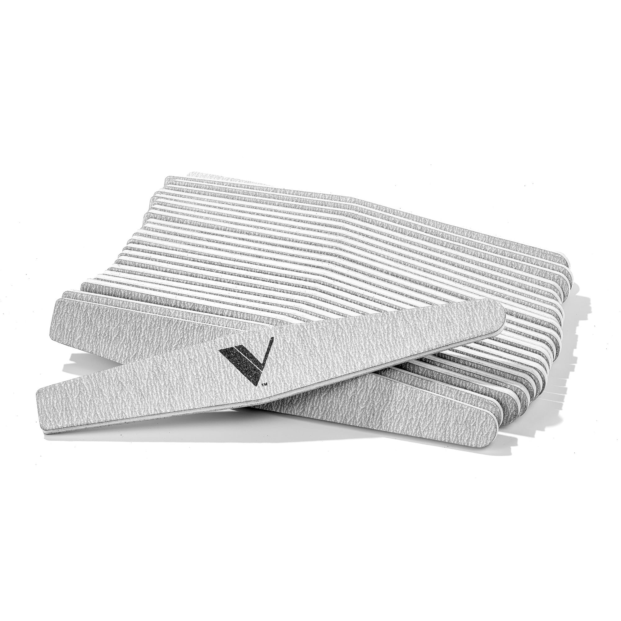V Beauty Pure Lima de uñas Zebra para uñas naturales, grano 100/180, limas de uñas para moldear, contornear y acabar, limar los bordes de uñas y acrílicos, lima de uñas para pedicura y manicura, 50