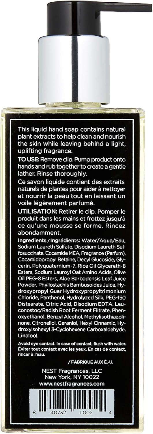 NEST Fragrances Scented Liquid Hand Soap- Bamboo , 10 fl oz