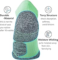 Vista 21 de CWVLC - Calcetines deportivos, hasta el tobillo, de compresión, acolchados, unisex, paquete variado