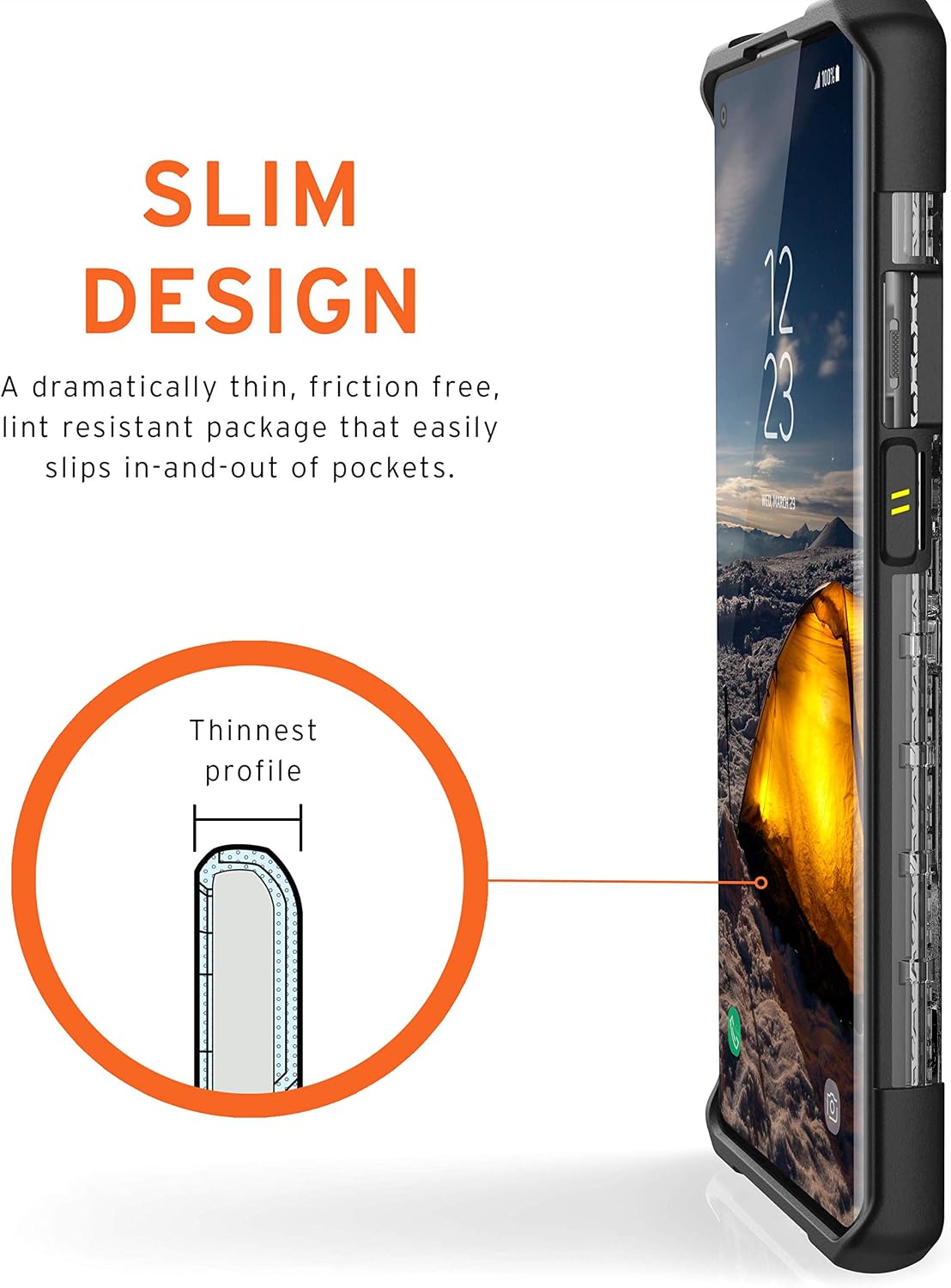 URBAN ARMOR GEAR UAG Designed for OnePlus 8 Pro Case [6.78-inch Screen] Plasma [Ice] Rugged Translucent Ultra-Thin Military Drop Tested Protective Cover