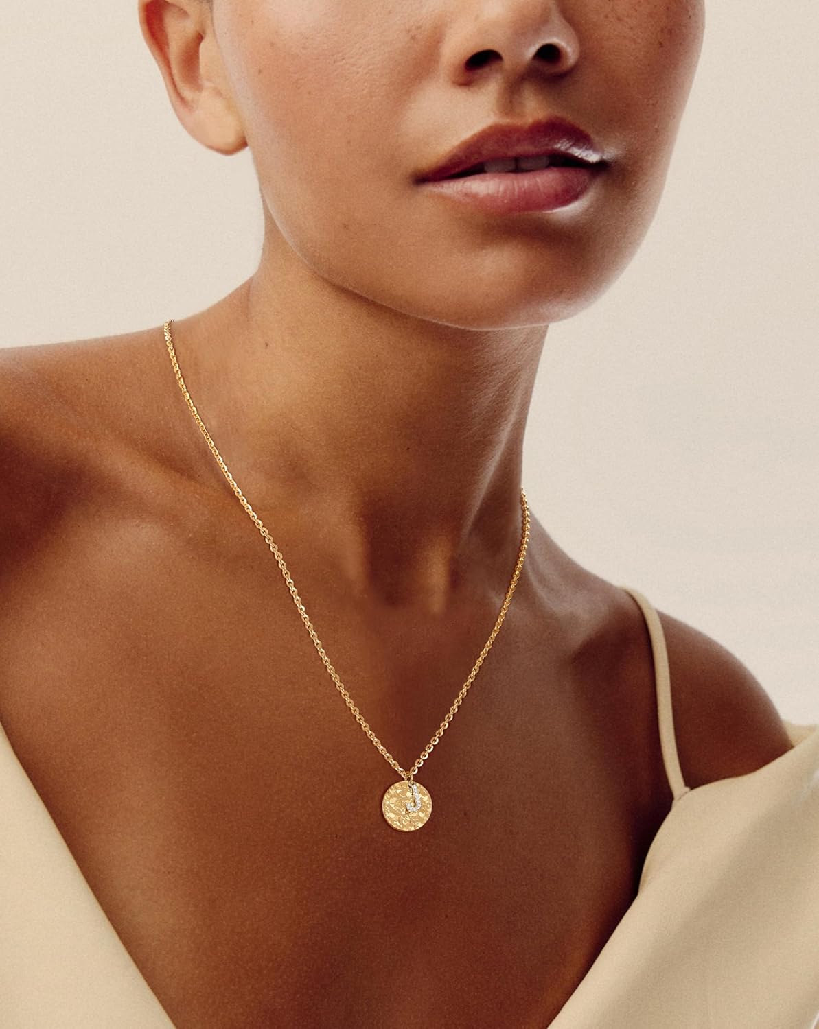 Gold Initial Necklaces for Women, 14K Gold Plated Pendant Name Necklace, Tiny Personalized Dainty Letter A-Z Necklace, Gold Jewelry for Women Gift - Image 2