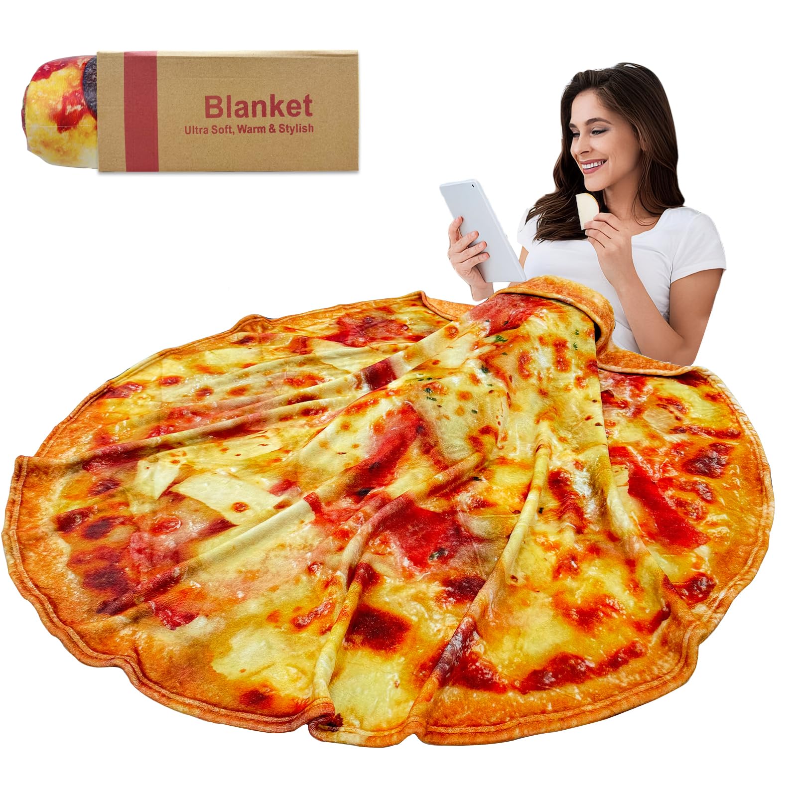 Final Friday Bacon Beef Pineapple Hawaiian Blanket Adult Tortilla Throw Big Blanket Soft and Comfortable Flannel Blanket for Kids Novelty Weird Stuff