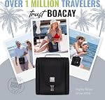 BOACAY Hanging Travel Toiletry Bag for Women and Men, Makeup Bag, Bathroom & Shower Organizer Kit for Accessories, Cosmetics, Travel Essentials