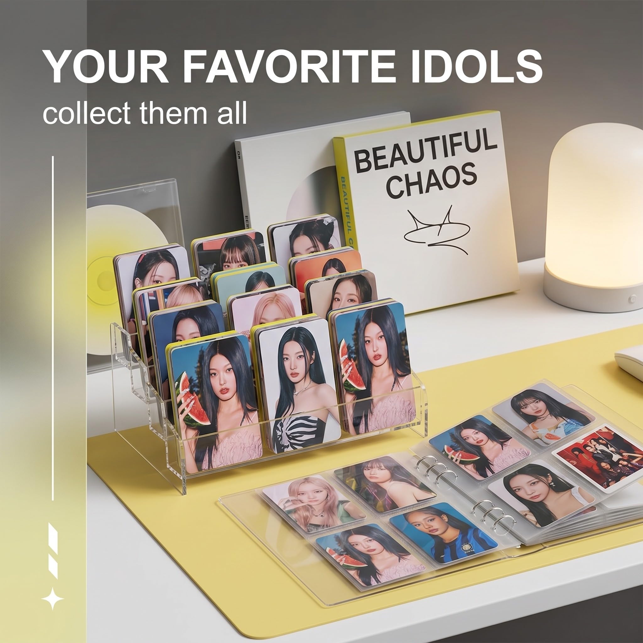KATSEYE BEAUTIFUL CHAOS Set di Fotocards - 55 Photocards Kpop esclusive e Merch per veri fan | 2° Album EP da collezione