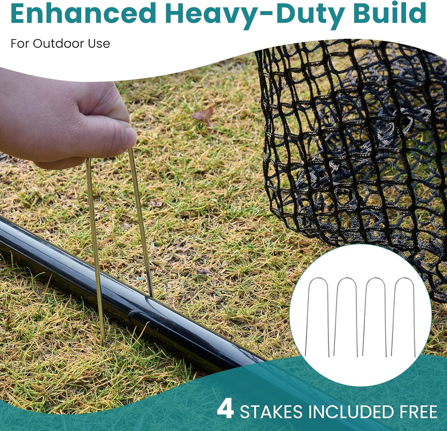 OLIXIS Golf Nets for Backyard, 10x7 ft Golf Practice Net with Frame, Outdoor & Indoor Dual-Use Sturdy for Hitting, Personal Driving Range for Home, Garage and Backyard, Black