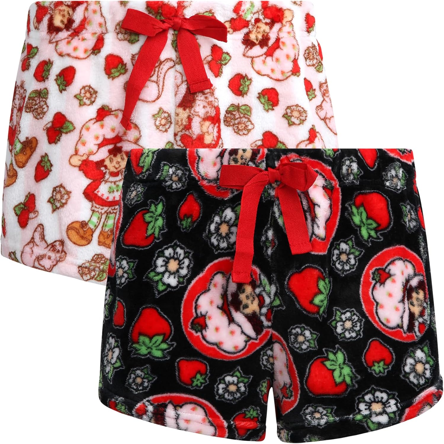 Snoopy Womens Pajama Shorts – 2 Pack Strawberry...