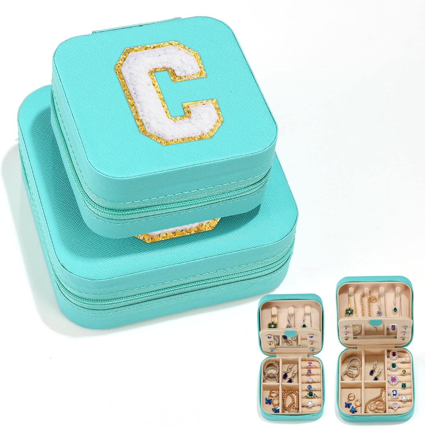 Parima 2 Pieces Travel Jewelry Organizers Set, Blue Gifts