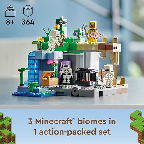 Miniatura 2 de LEGO Minecraft The Skeleton Dungeon 21189 - Juego de juguetes de construcción para niños, niños y niñas a partir de 8 años; incluye un explorador de