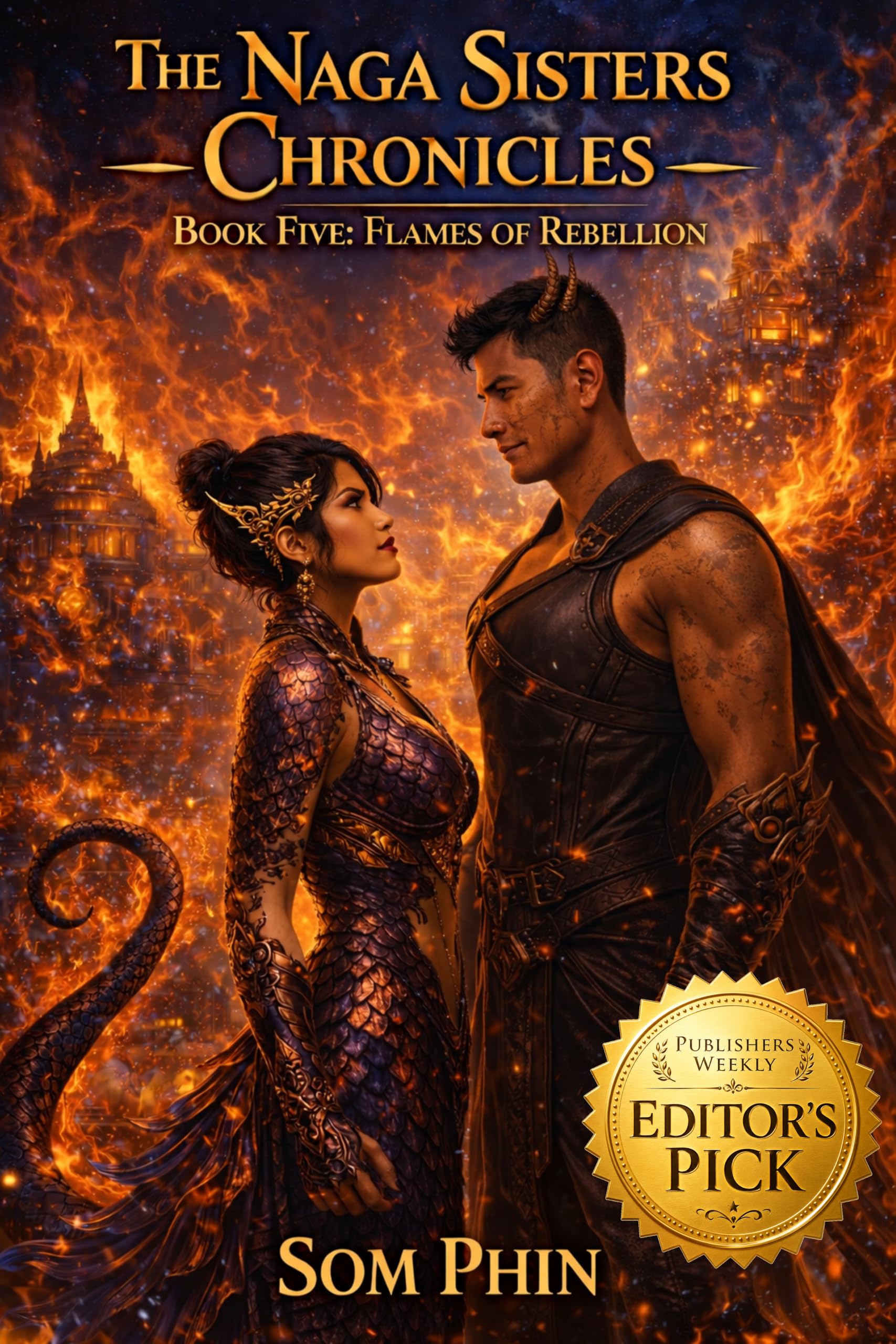 Flames of Rebellion: An Isekai Romantasy (The Naga Sisters Chronicles Book 5)