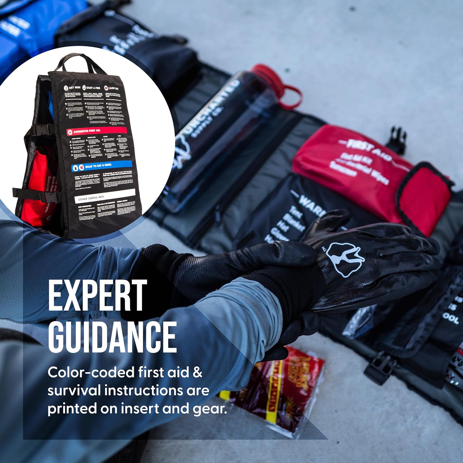 Uncharted Supply Co. Seventy2 Survival System – 72-Hour Emergency Go Bag with Gear for Home, Car, Evacuations, Power Outages & Natural Disasters