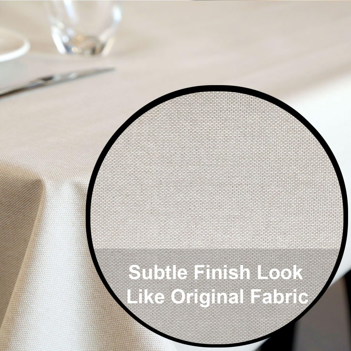 🛒 Crazy Deals LEEVAN Heavy Weight Vinyl Rectangle Table Cover Wipe Clean PVC Tablecloth Oil-Proof/Waterproof Stain-Resistant - 54 x 108 Inch ( Natural Color )