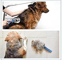 Vista 5 de Tanlade Paquete de 8 anillos de peine de curry de 4 anillos, cepillo de curry de metal, suministros de fiesta Derby, raspador reversible de acero