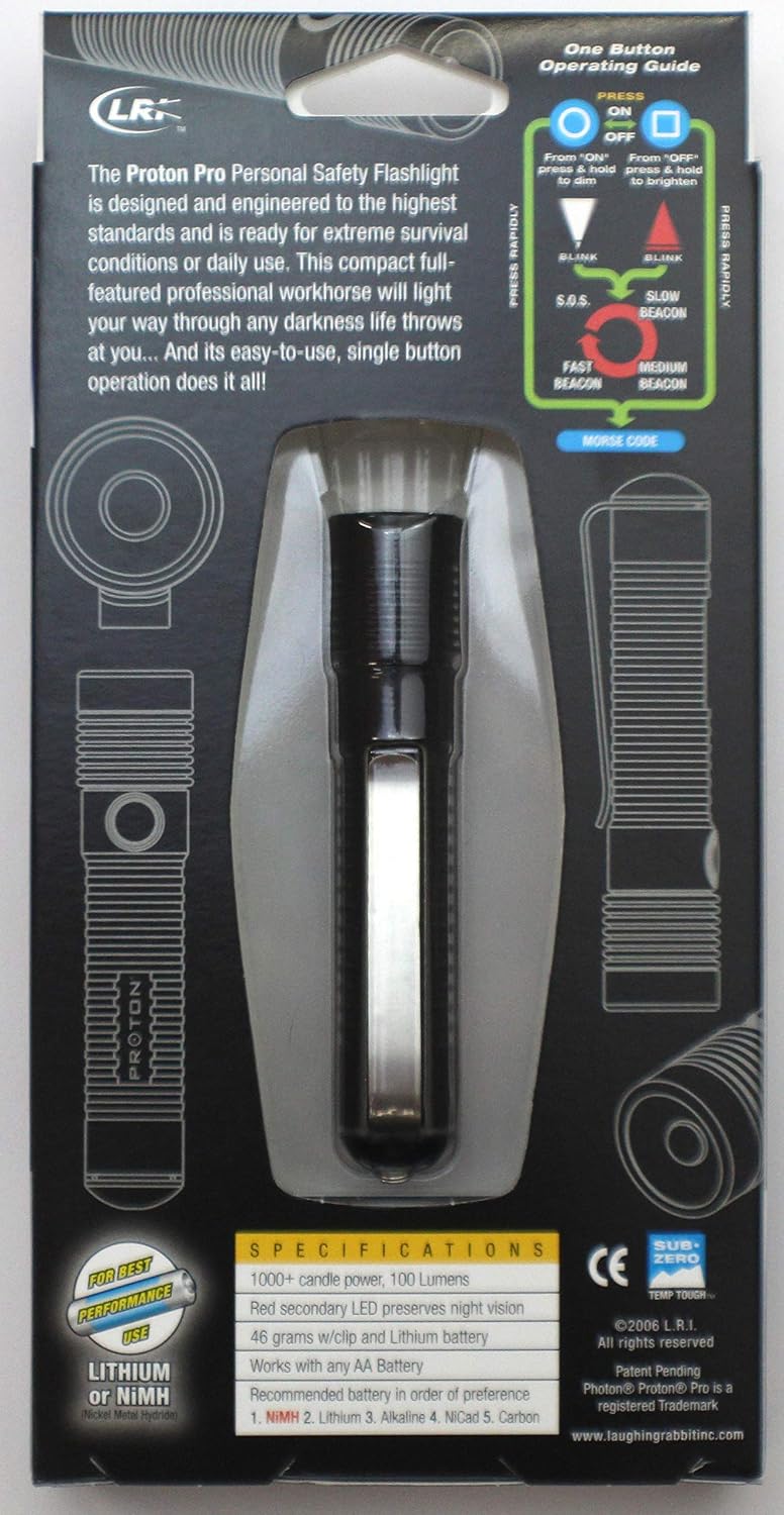 LRI PPRO Proton Pro White/Red, 2-Colors-in-1 LED Flashlight, 1-Pack image 3