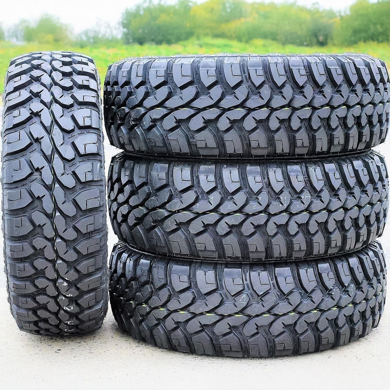 Set of 4 (FOUR) Forceum M/T 08 Plus Mud Radial Tires-LT265/70R17 121/118P LRE 10-Ply