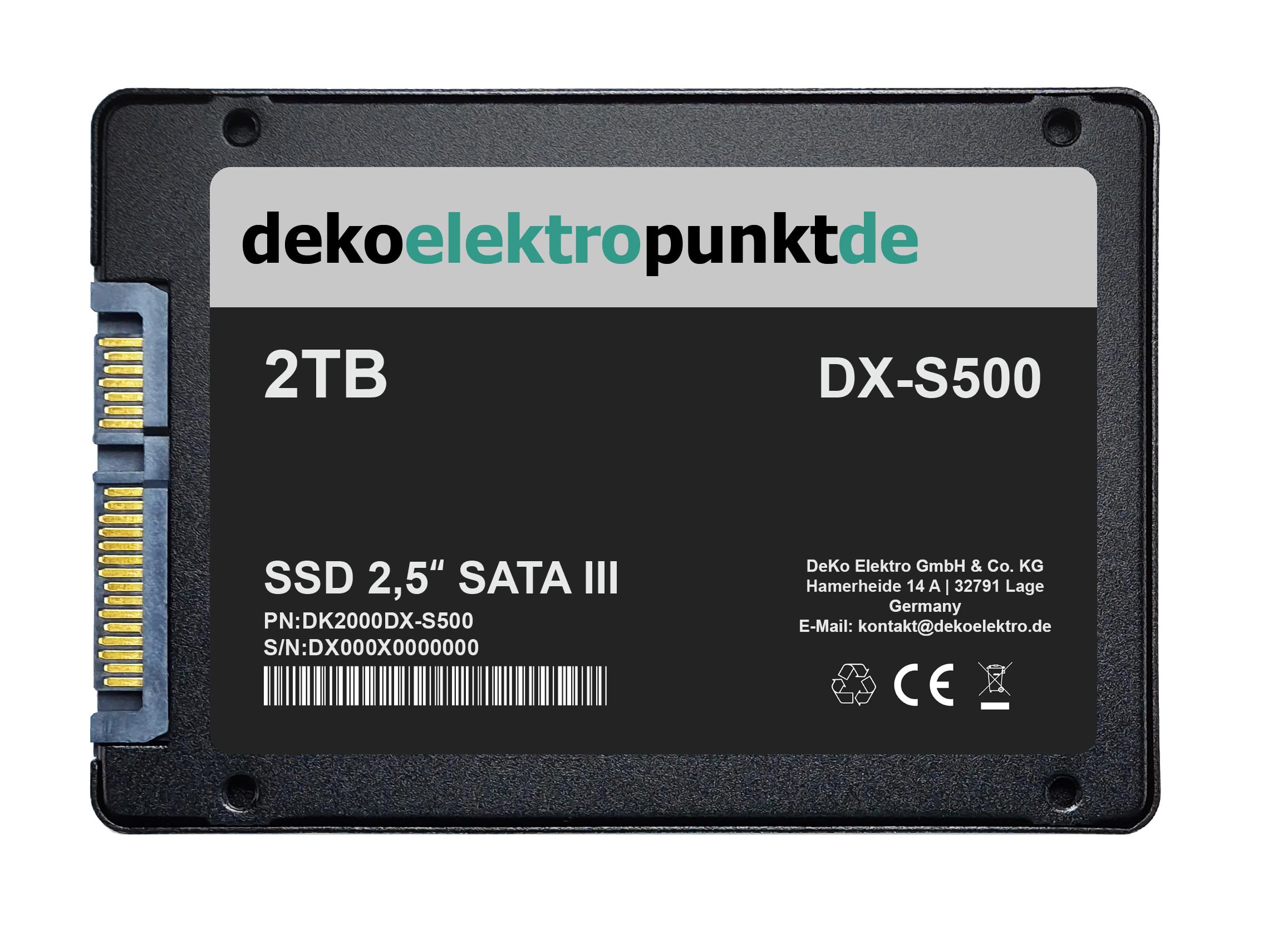 dekoelektropunktde Disco rigido SSD da 2TB adatto per Toshiba